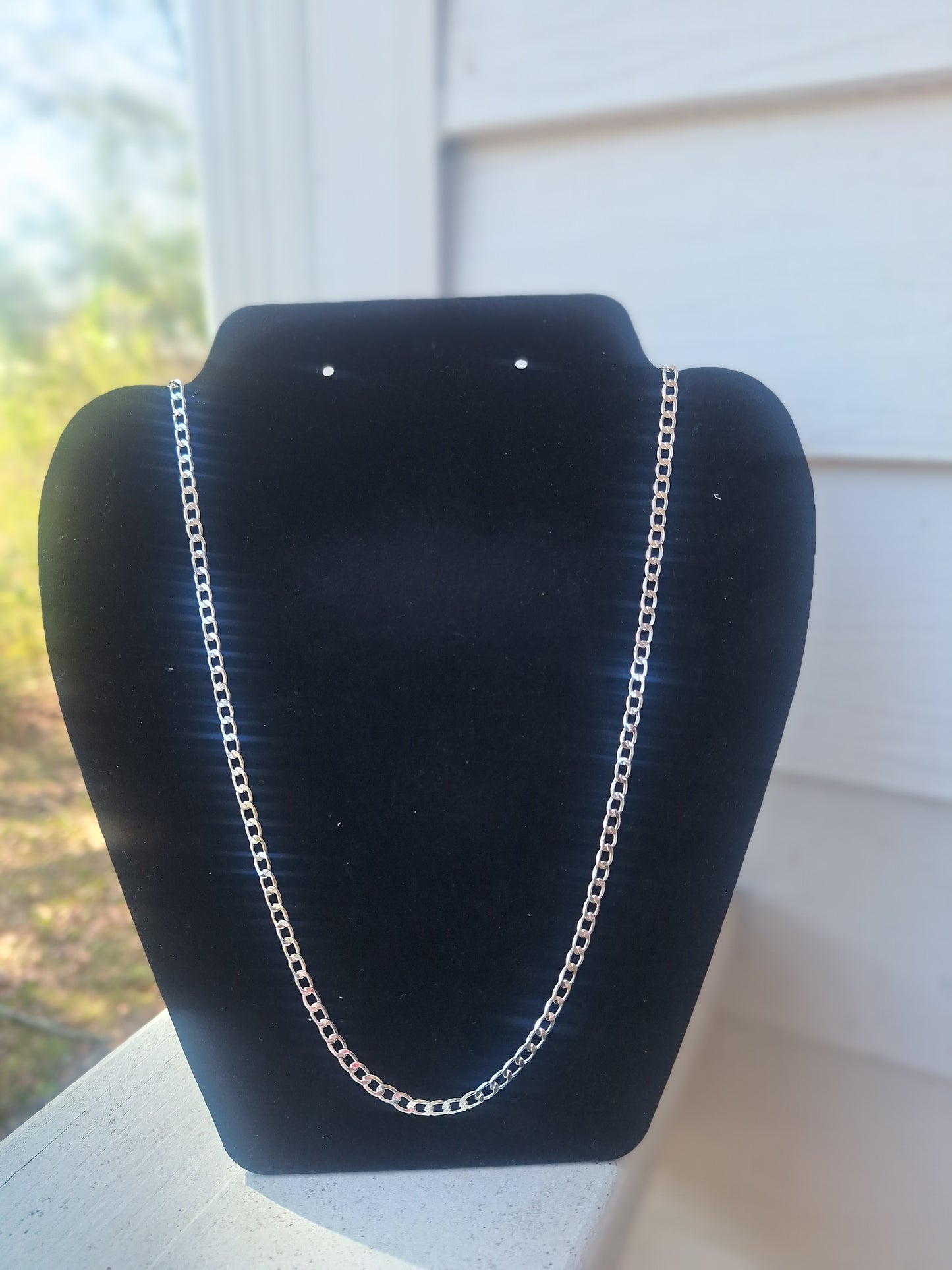 Silver chain necklace