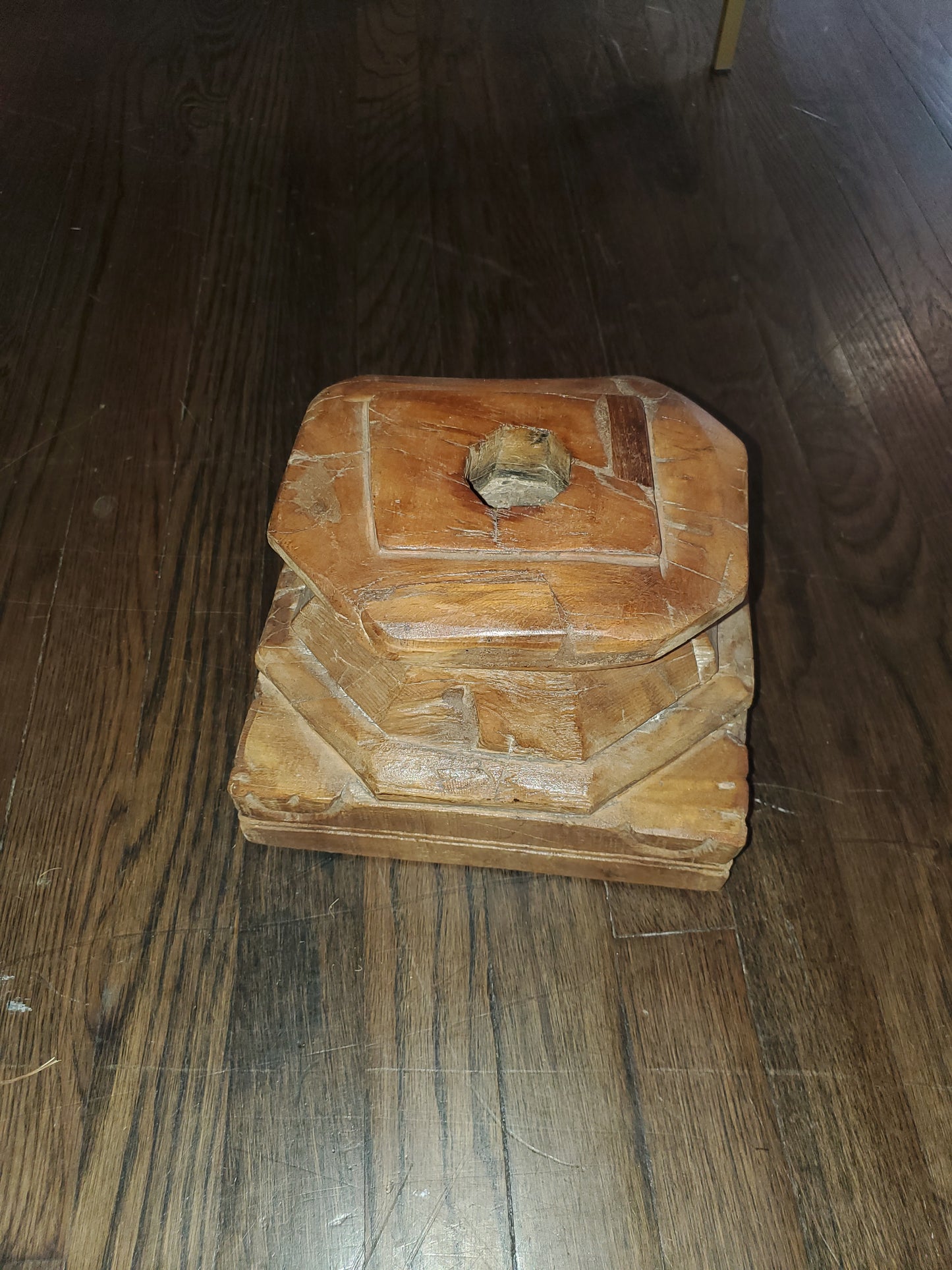 Wooden Column Base Pedestal