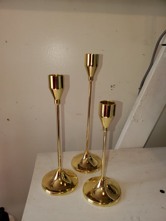 Candlesticks - Tapered Bottom (set of 3)