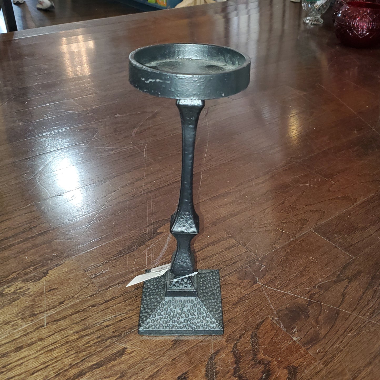 Candle Holder - Black Iron Pillar