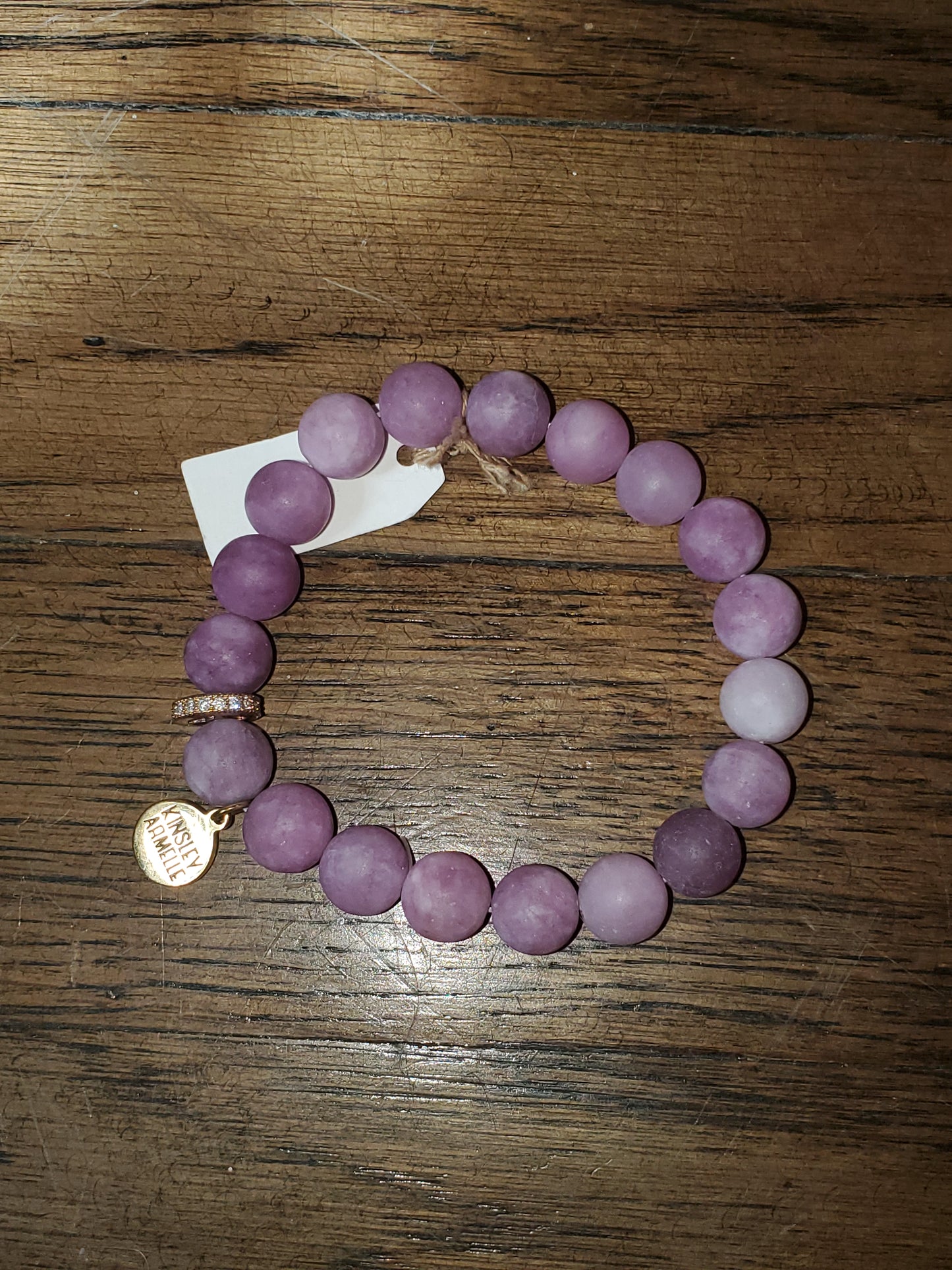 Opaque Purple Beaded Bracelet