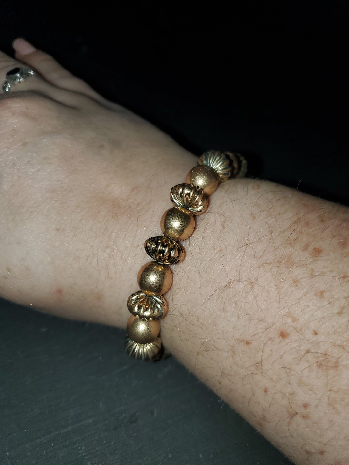 Gold Beaded Bracelet