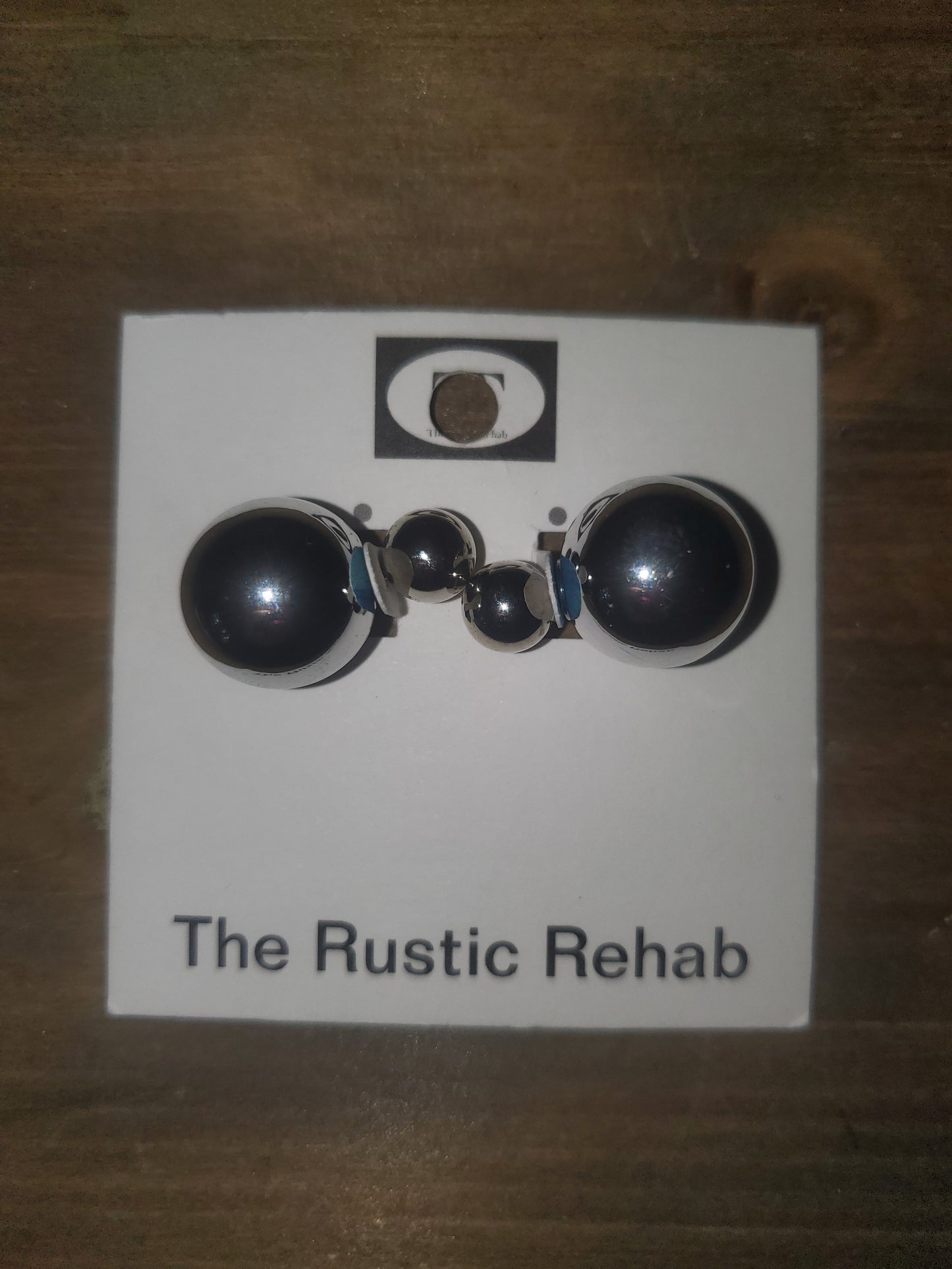 Double Stud Ball Earrings