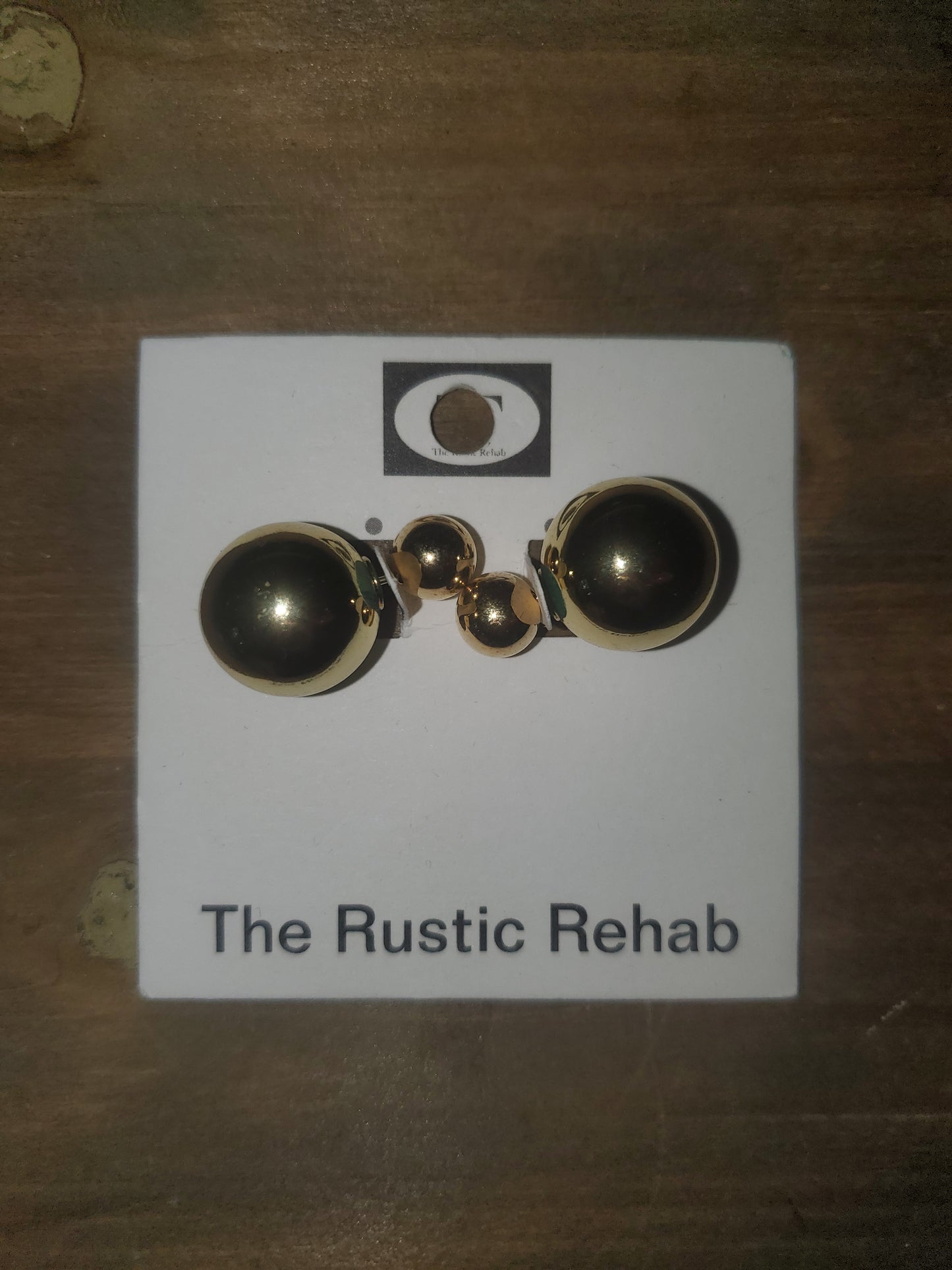 Double Stud Ball Earrings