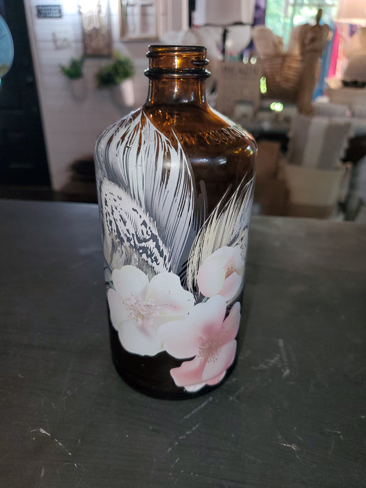 Floral Medicine Bottle Vase