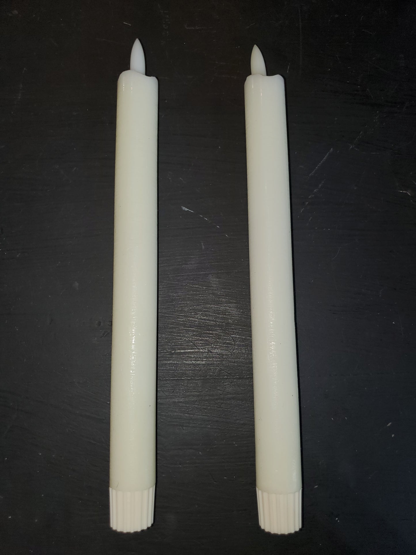 Flameless Taper Wax-Look Candles (set of 2)