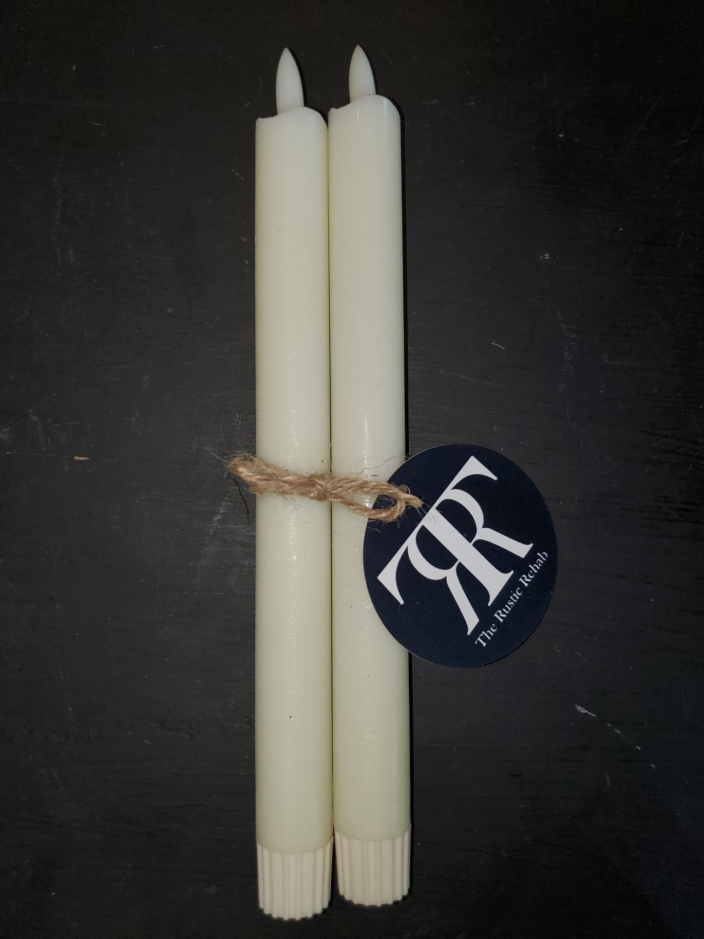 Flameless Taper Wax-Look Candles (set of 2)