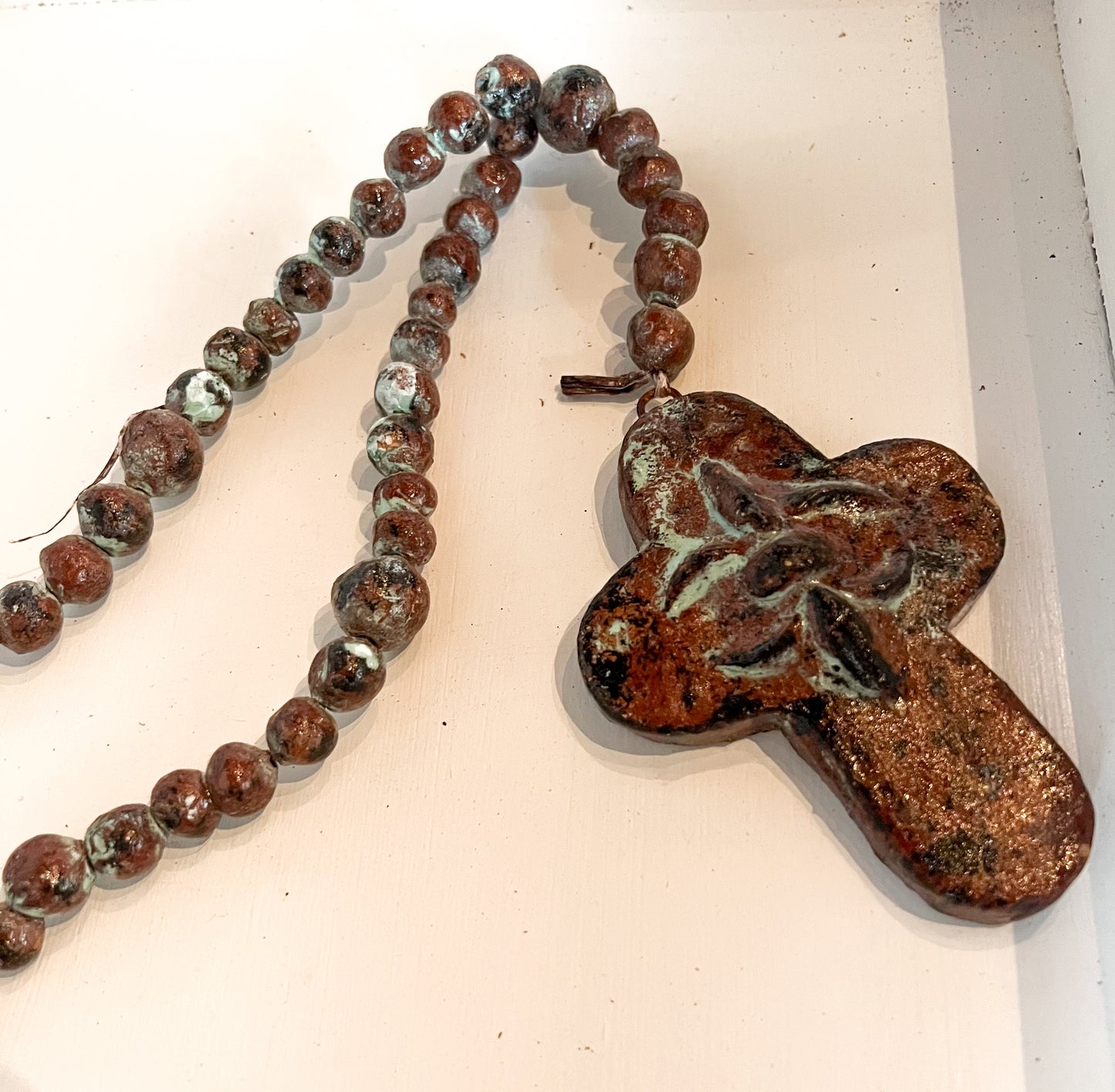 Clay Beaded Cross