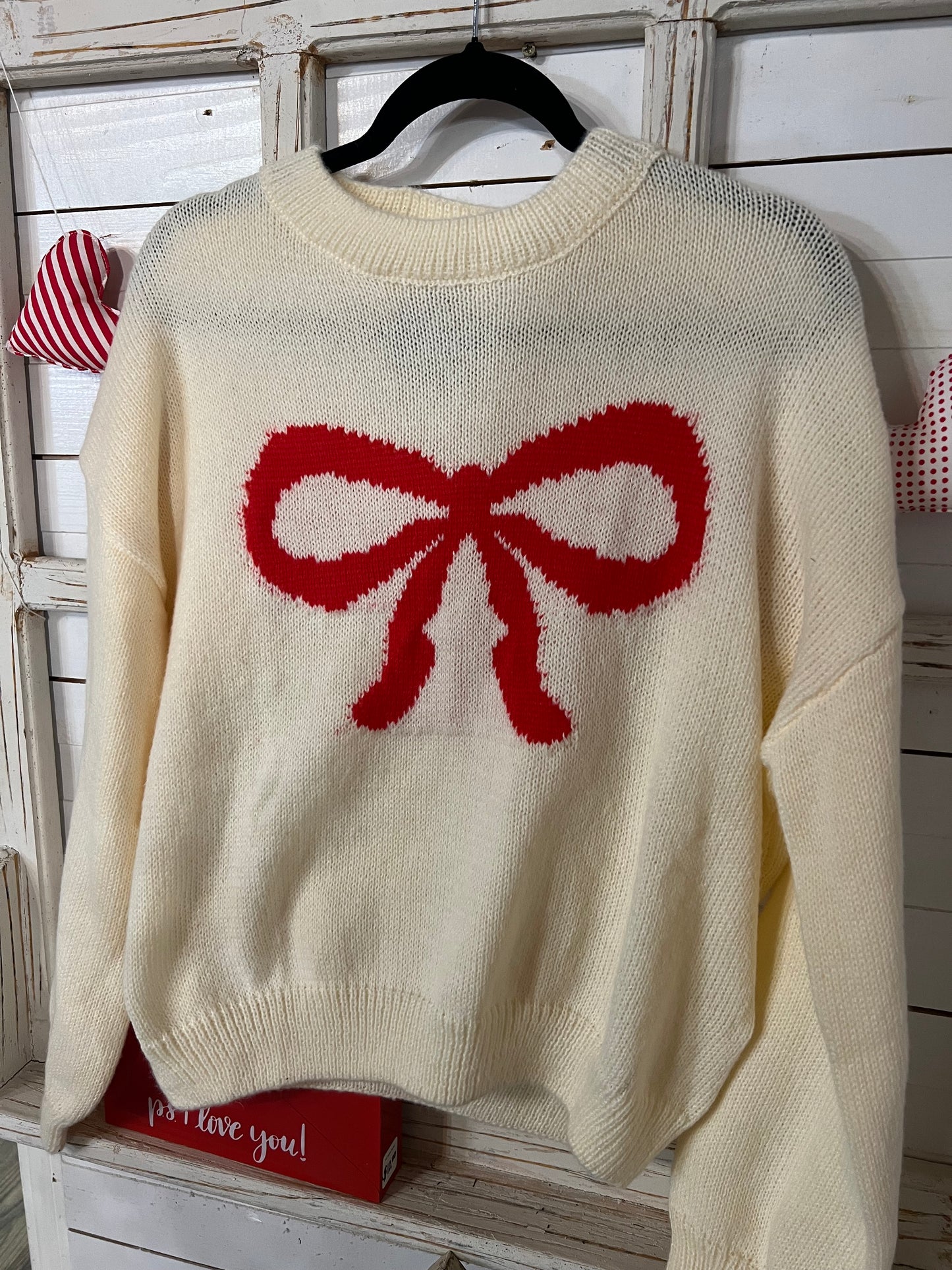 Red Bow Sweater