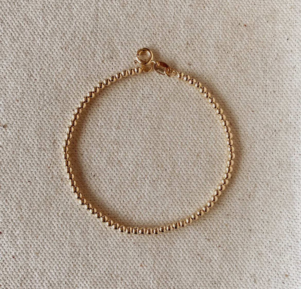 Gold Beaded Bracelet