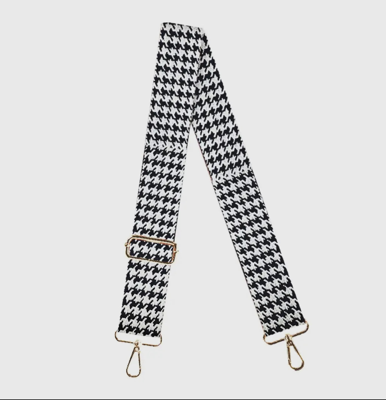 Houndstooth purse strap