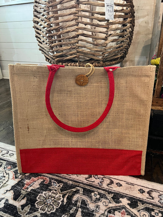 Button Front Tote