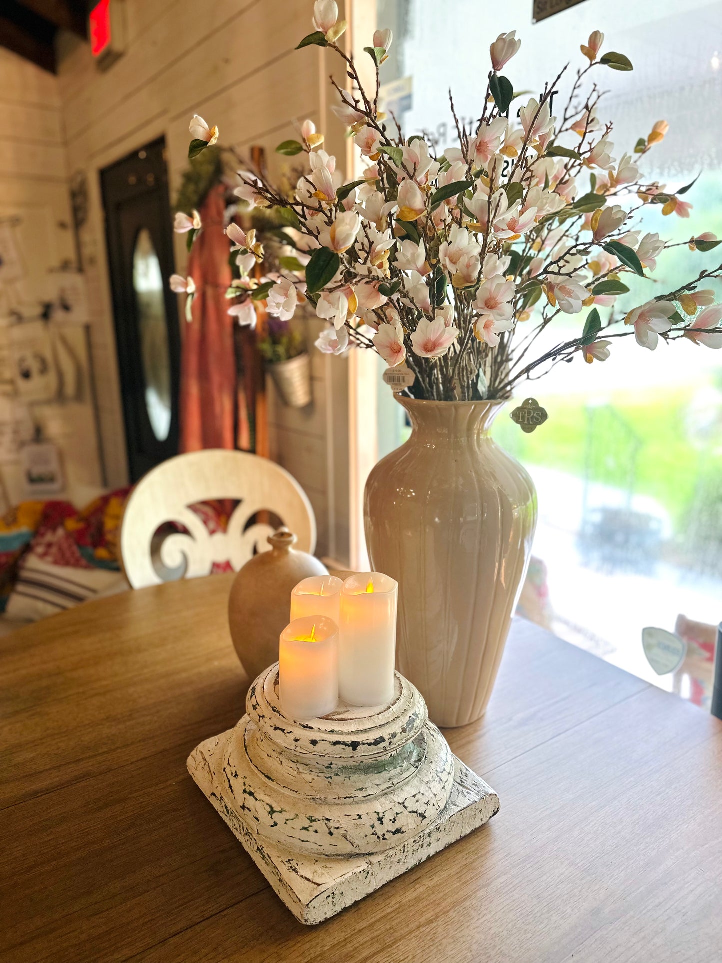 Flameless Pillar Candles (set of 3)