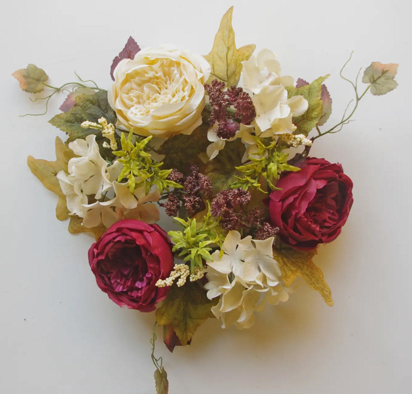 Cabbage Rose Candle Ring/Wreath