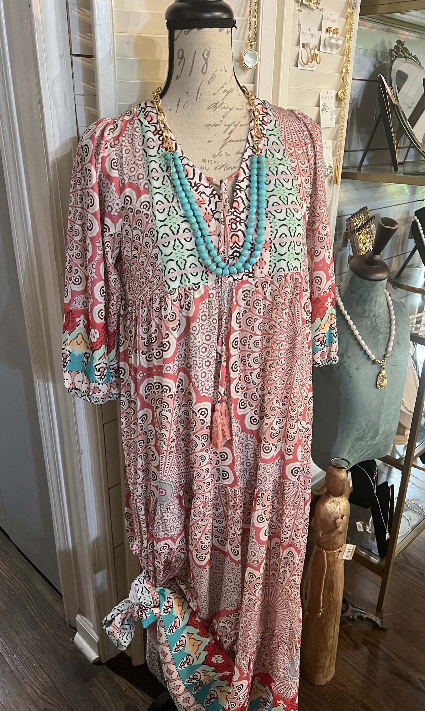 Floral print maxi dress