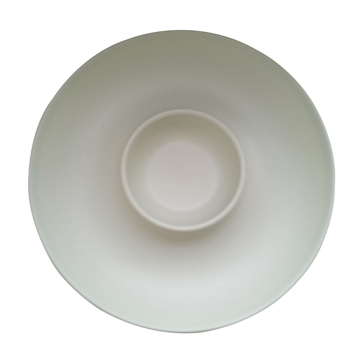 Chip and dip serving tray