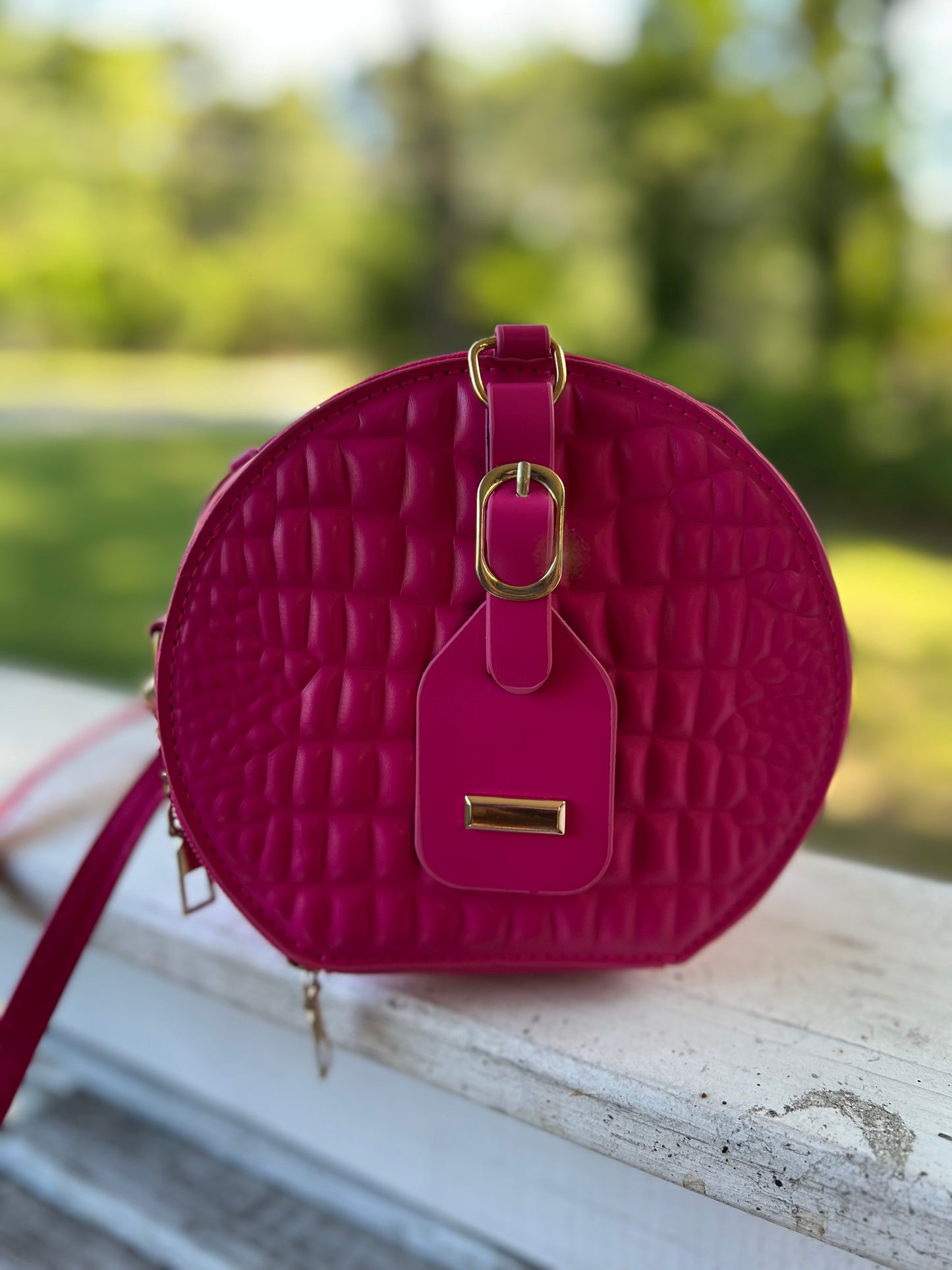 Pink Round Mini Purse
