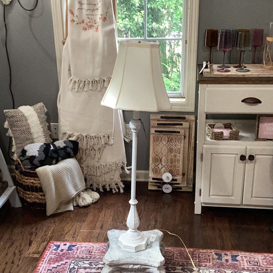 Tall White Table Lamp