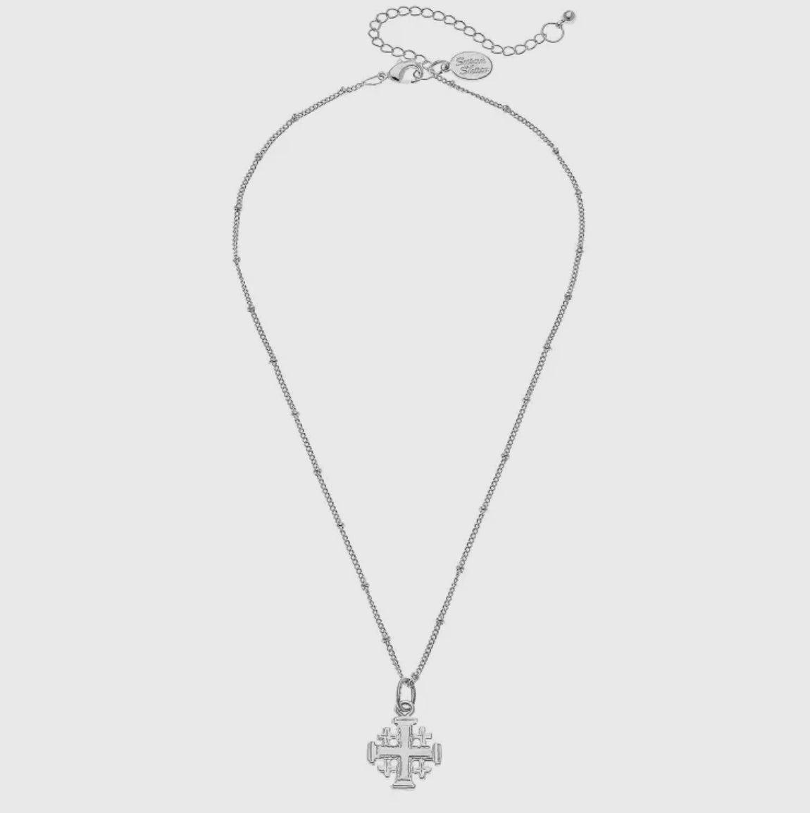 Susan Shaw Dainty Jerusalem Cross Necklace
