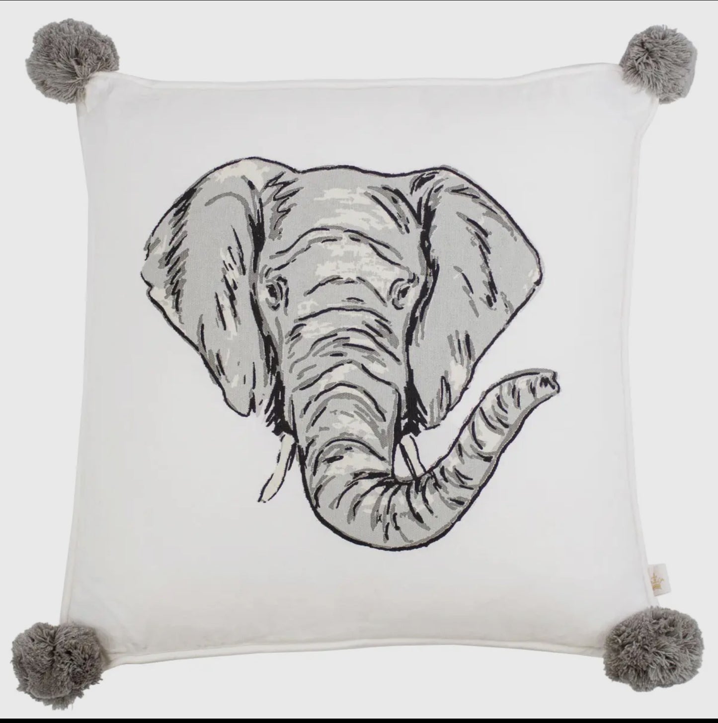 Elephant, love, pom-pom pillow, soft