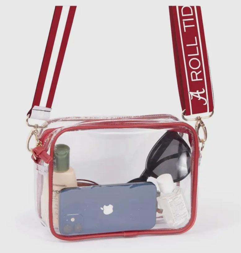 Two strap Alabama clear purse