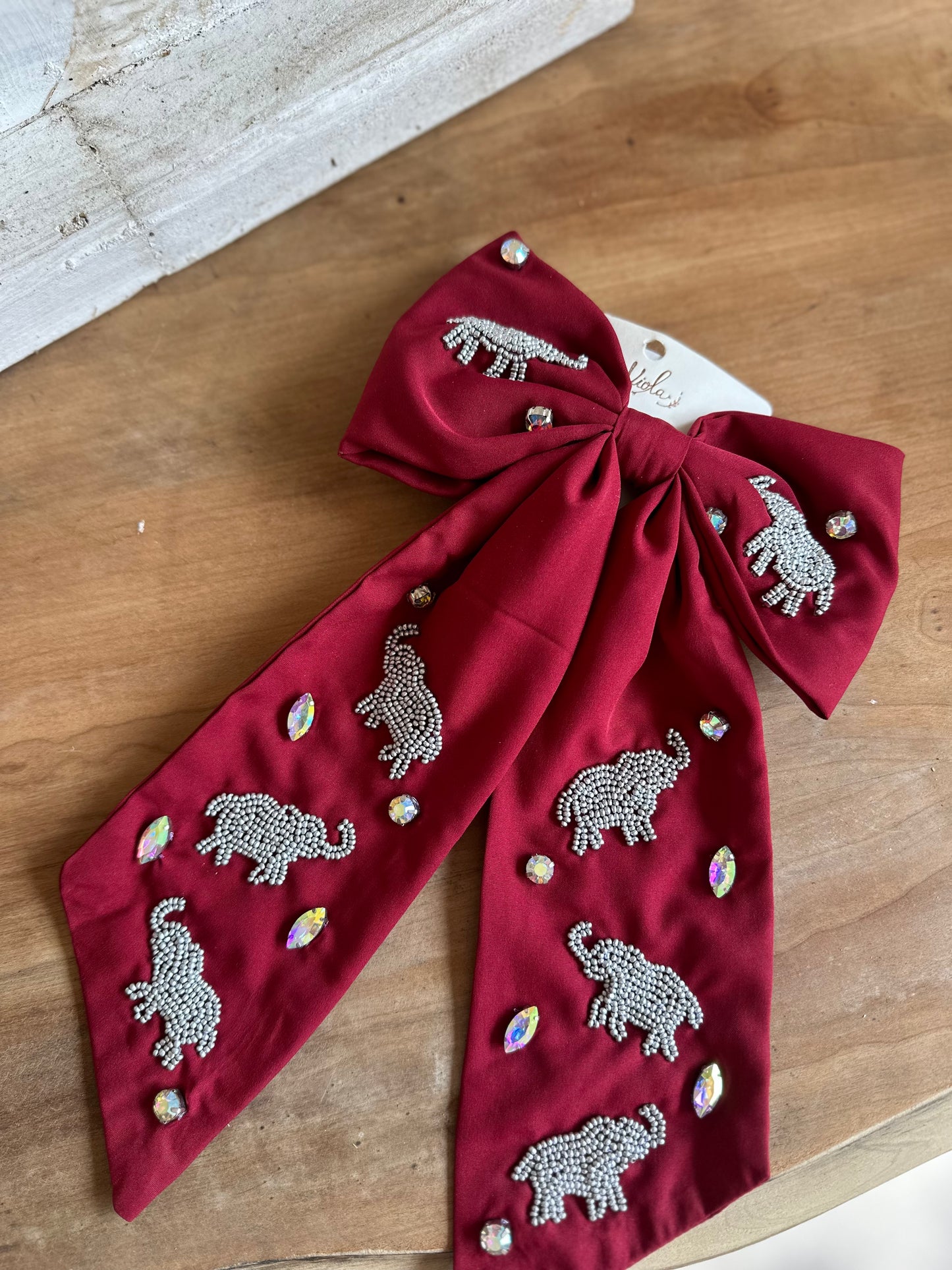 Alabama seed bead bow