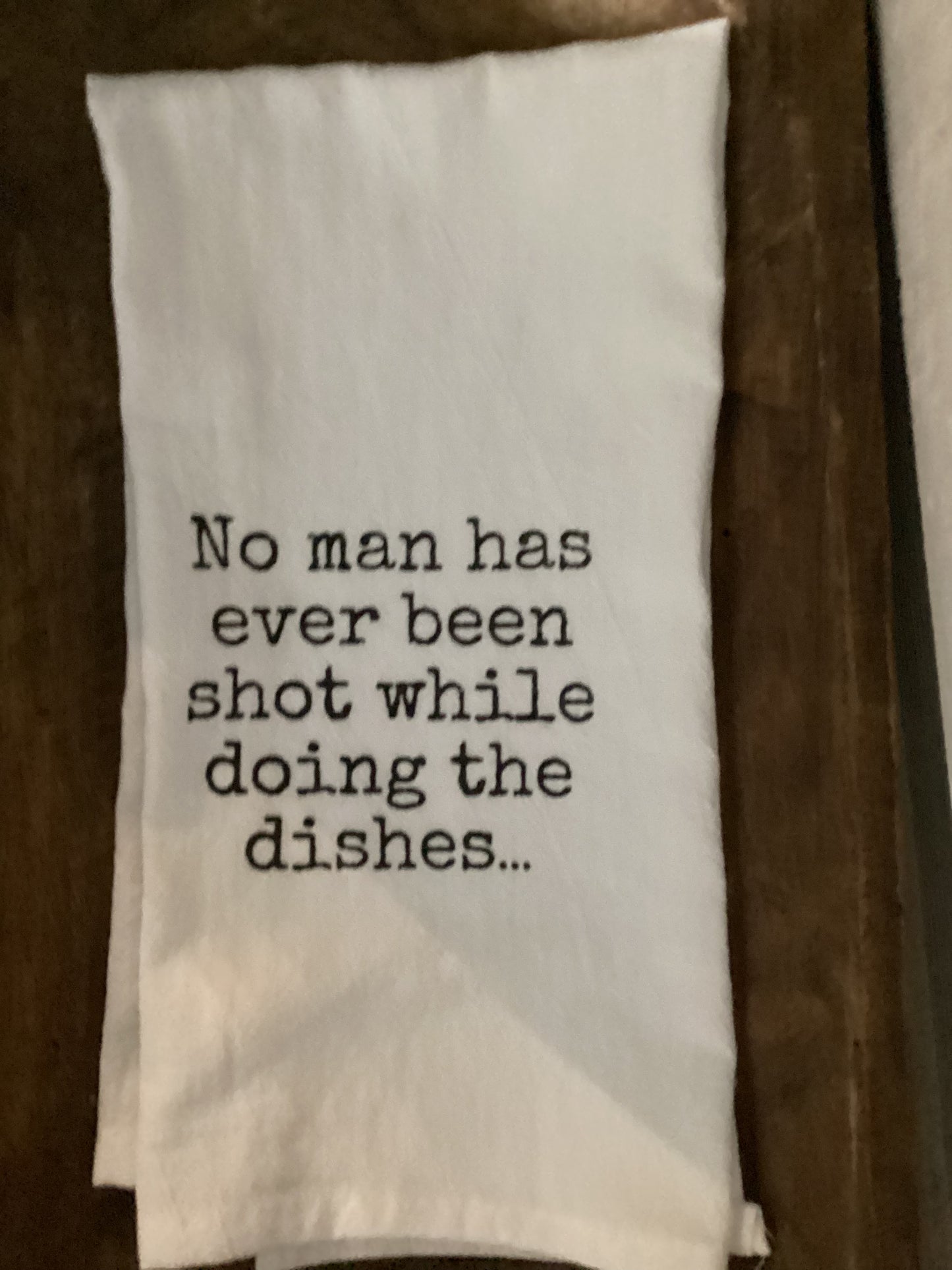 No man has ever been shot