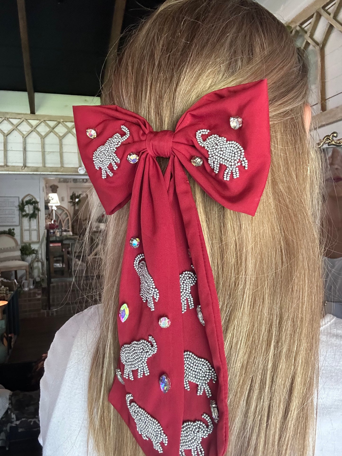 Alabama seed bead bow