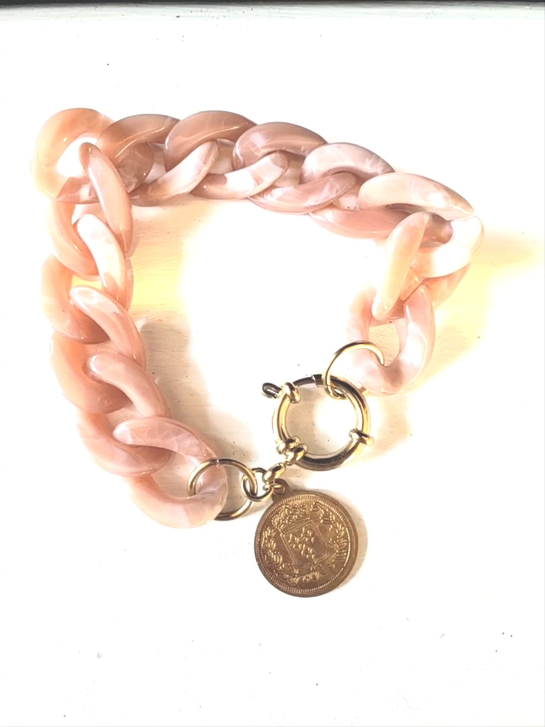 Large Resin Chain Bracelet