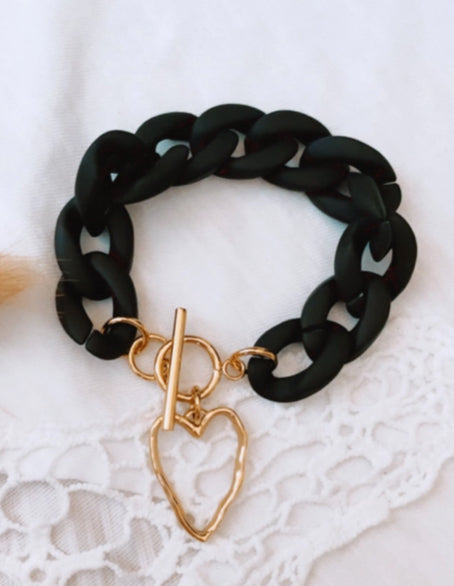 Large Silicone Chain Bracelet