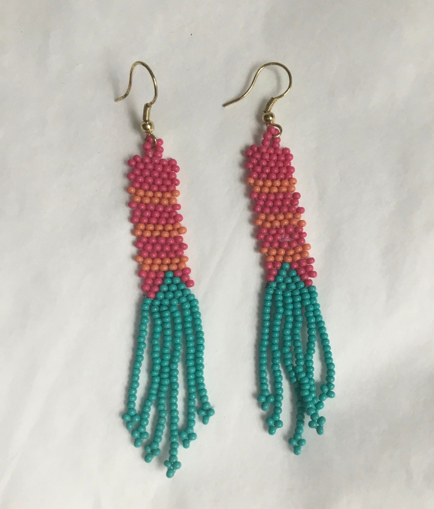 Seed Bead Petite Fringe Earrings
