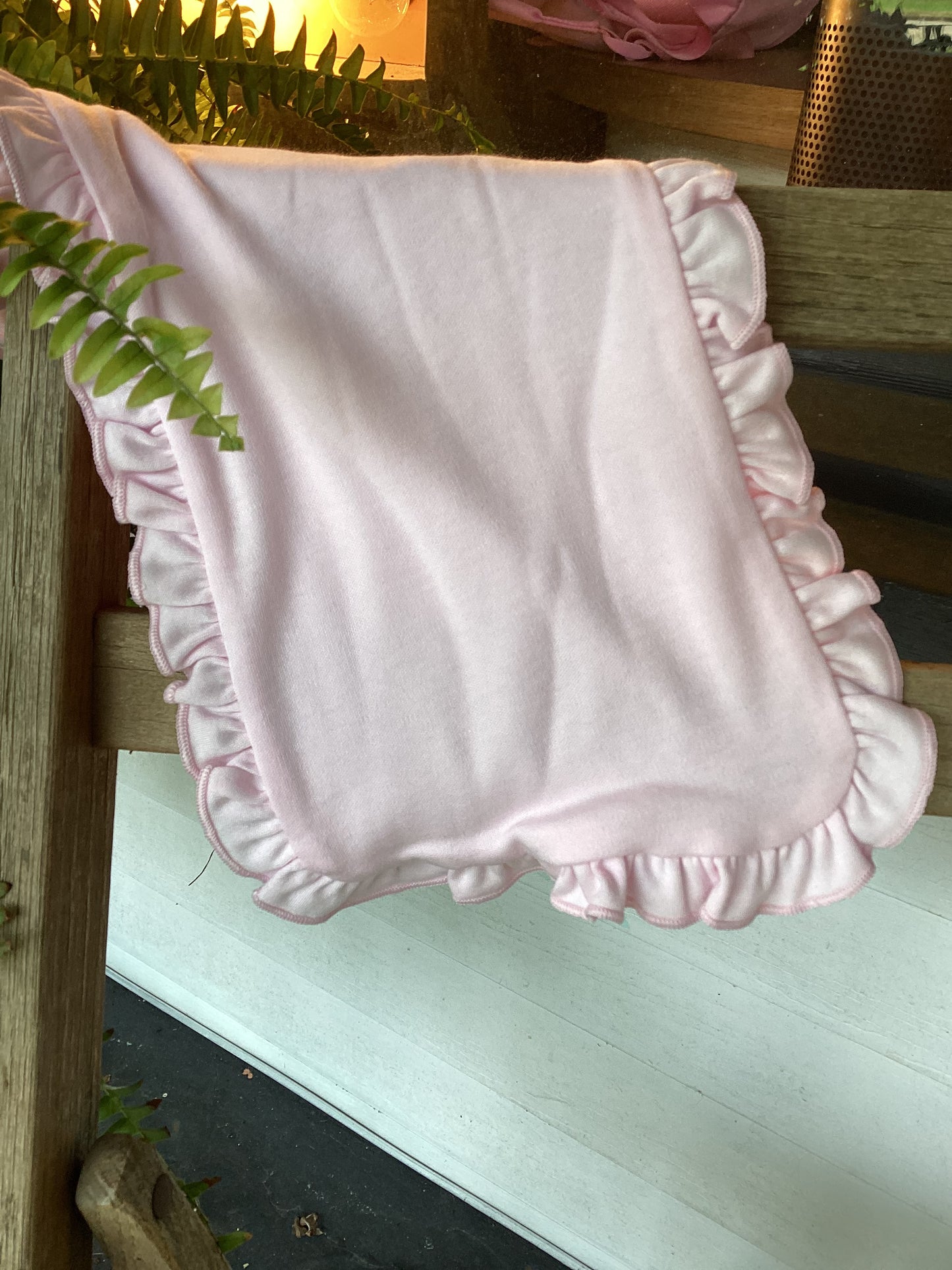 Ruffle burp cloth