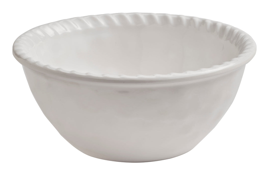 White Rope Edge Melamine Dinnerware