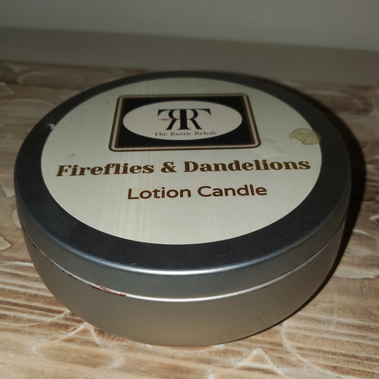 Candles and Cream Lotion Candles - Fireflies & Dandelions