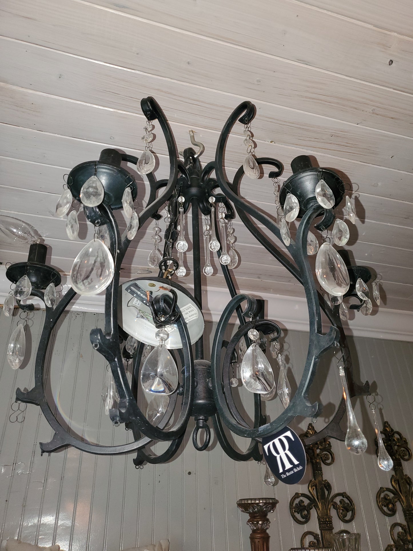 Black & Crystal Chandelier