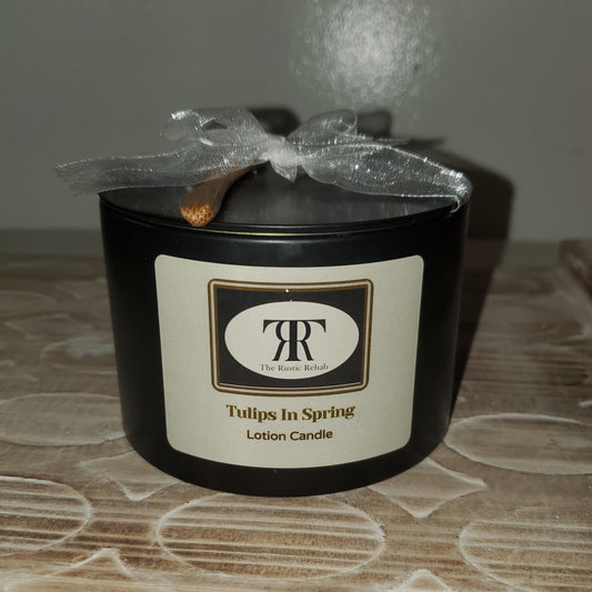 Candles and Cream Lotion Candles - Tulips in Spring