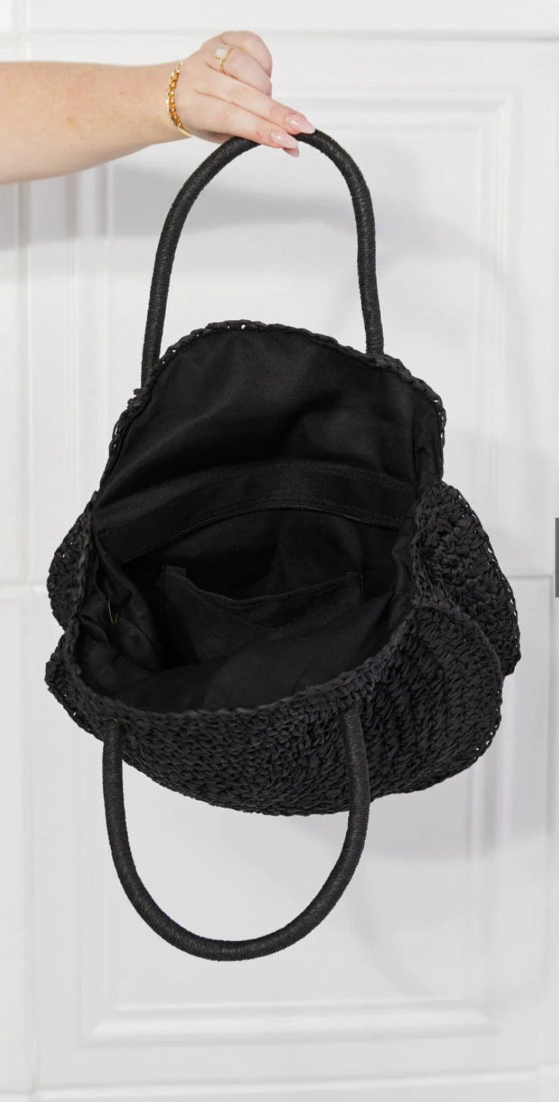 Rattan Bag - On the Go Black