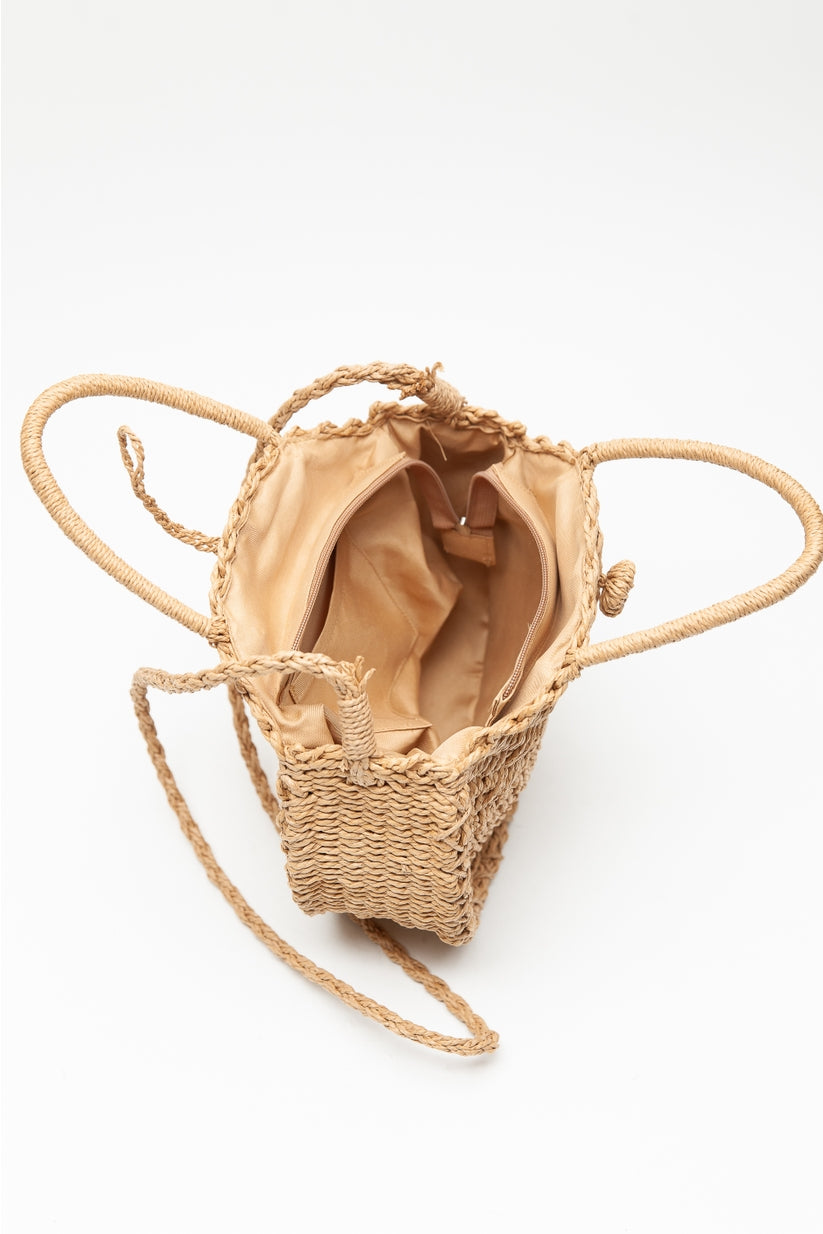 Rattan Purse - Morgan Round