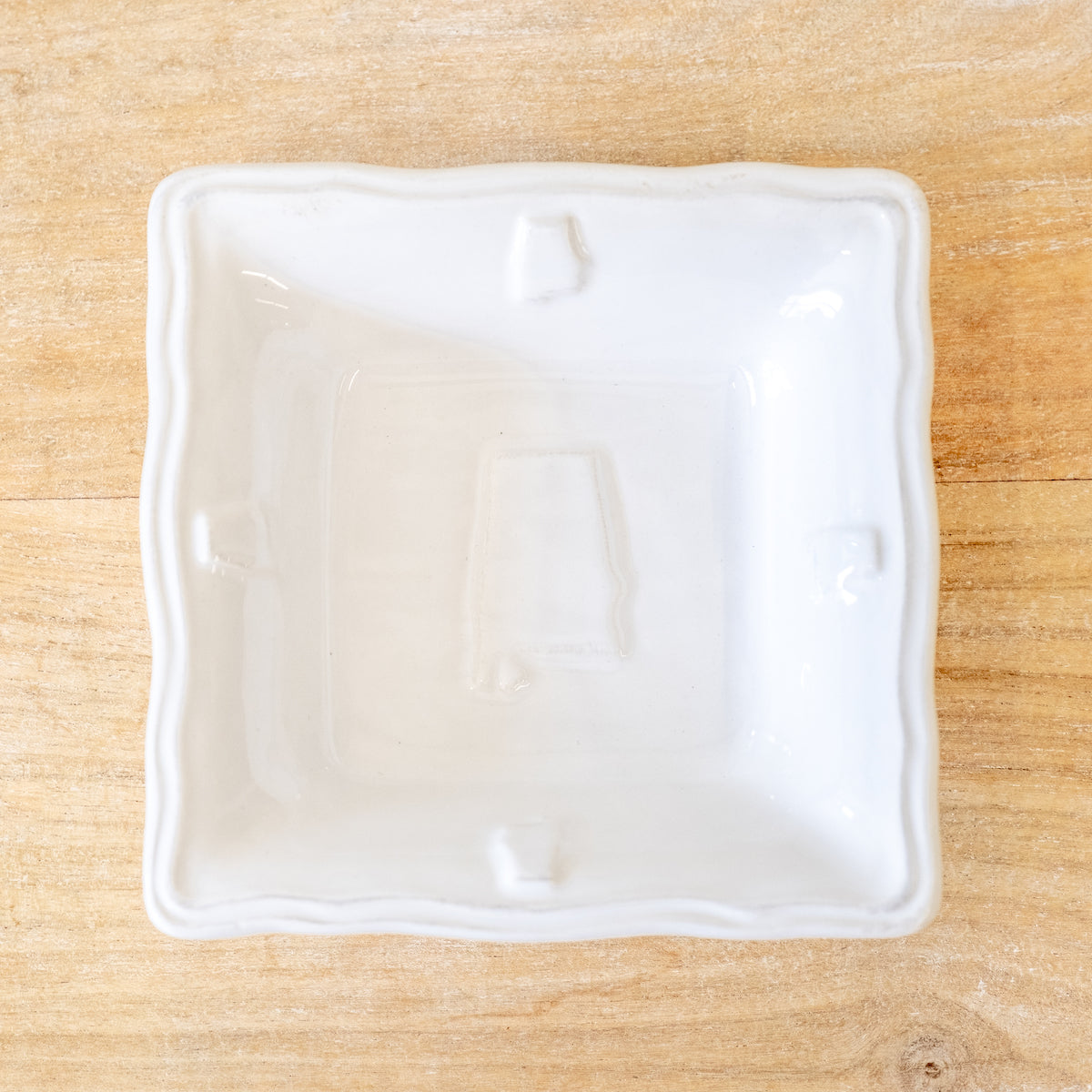 White Alabama Trinket Dish