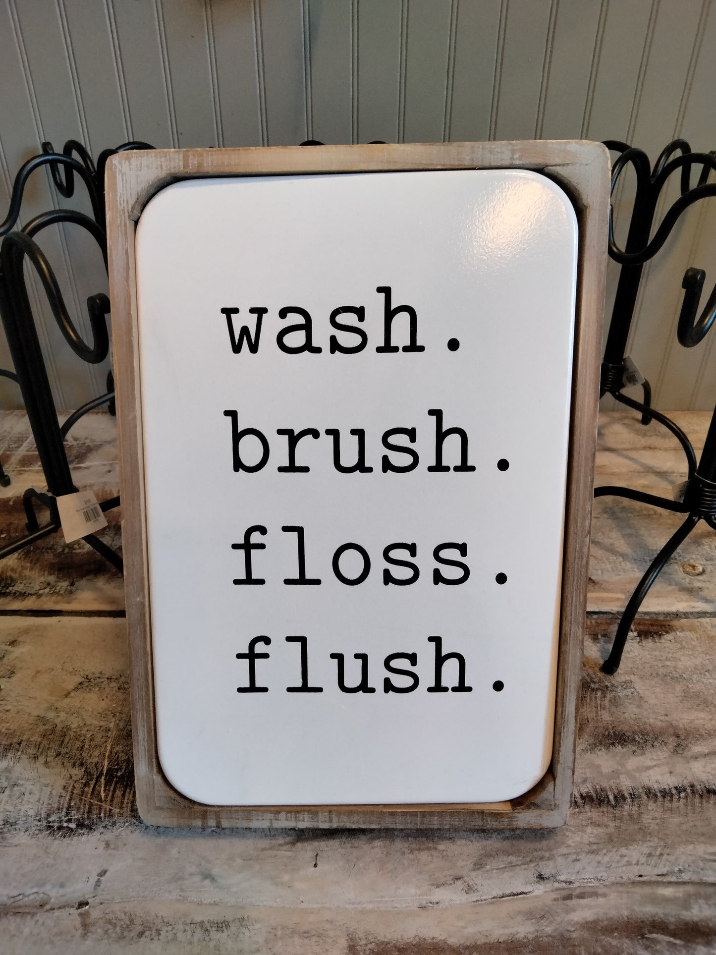 Modern Bathroom Sign