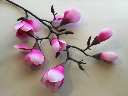 Chinese Magnolia Faux Floral Stem