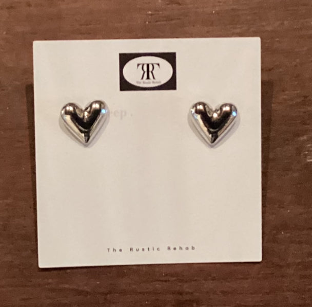 Heart Stud Earrings