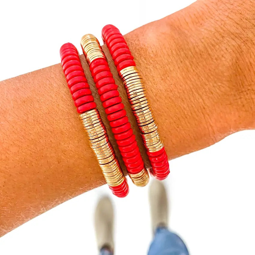Red and gold bracelet