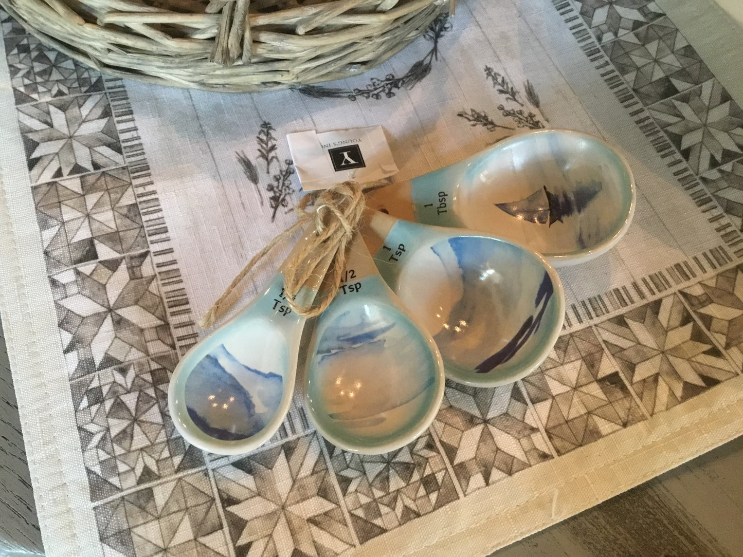 Ceramic Waters Edge Measuring Spoons