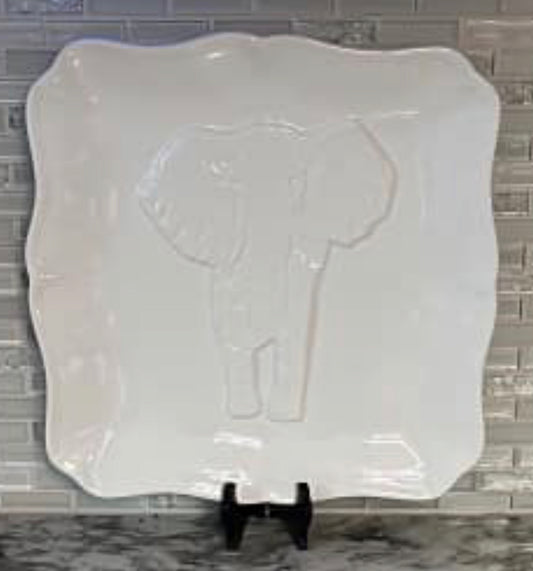 White Elephant Platter, Square
