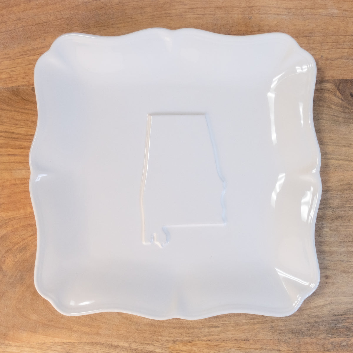 White Alabama Platter, Square