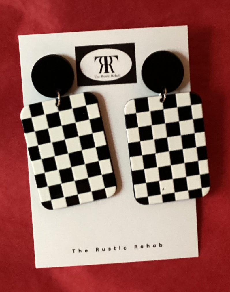 Checkerboard Earrings