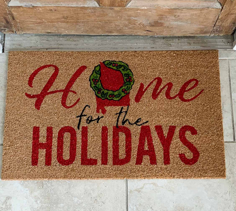 Holme for the Holidays Coir Doormat