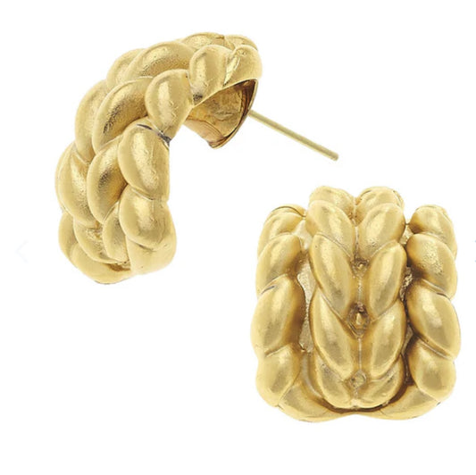 Susan Shaw Braided Cuff Hoops