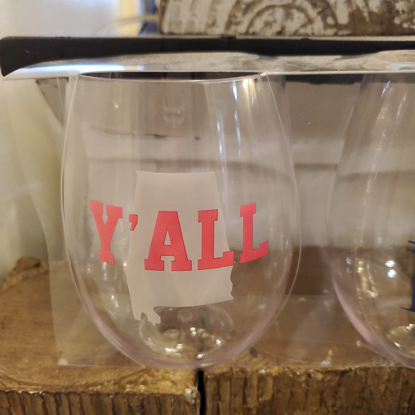 Alabama Stemless Wine Glasses